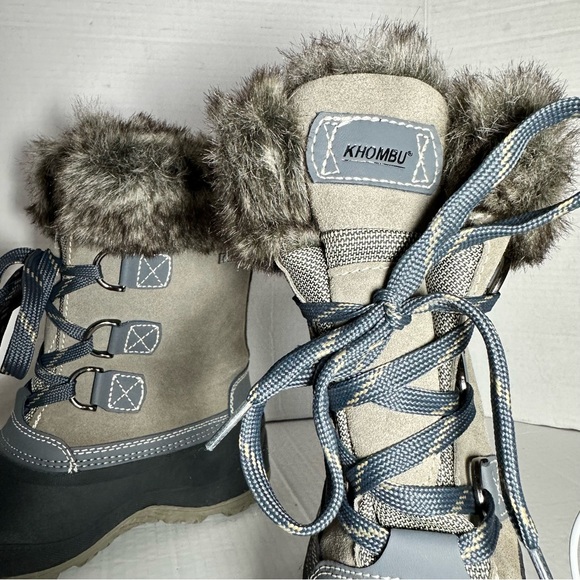 KHOMBU | Leather & Faux Fur Slope Thermolite Terrain Winter Snow Boot | Size 8 - Picture 10 of 15